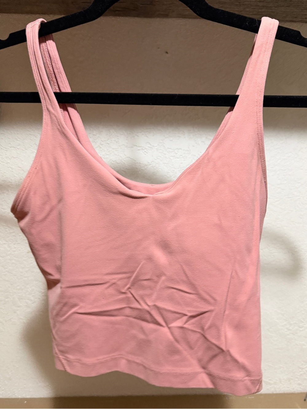 Lululemon Align Tank Top Size 4 Dusty Rose Spiced Chai Pink Nulu Crop sports bra